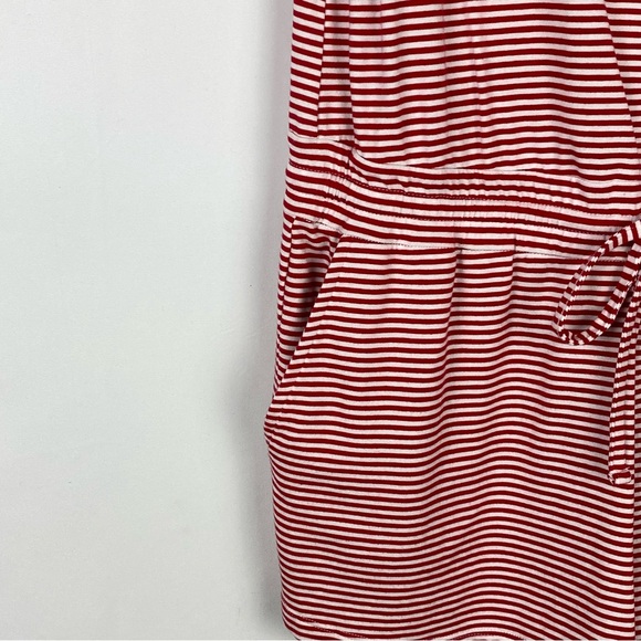 Vineyard Vines Short Sleeve Wrap Design Tie Waist Romper Size M - Picture 4 of 7